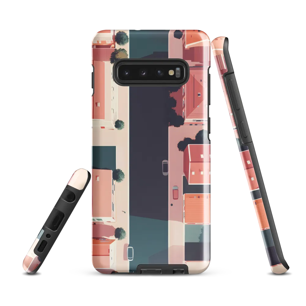 Aerial Serenity: The Tranquil Urban Landscape | Phone Case |  S10 Plus | Tough Case | Glossy