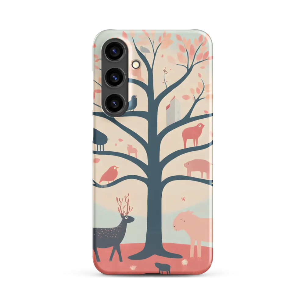 Whimsical Tree with Playful Creatures