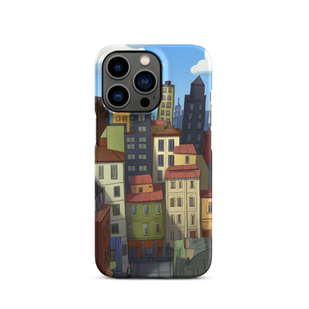 Urban Symphony: A Colorful Cityscape | Phone Case |  13 Pro | Snap Case | Matte