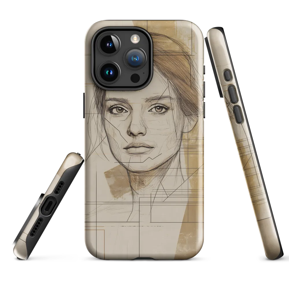 Geometric Elegance: A Modern Portrait