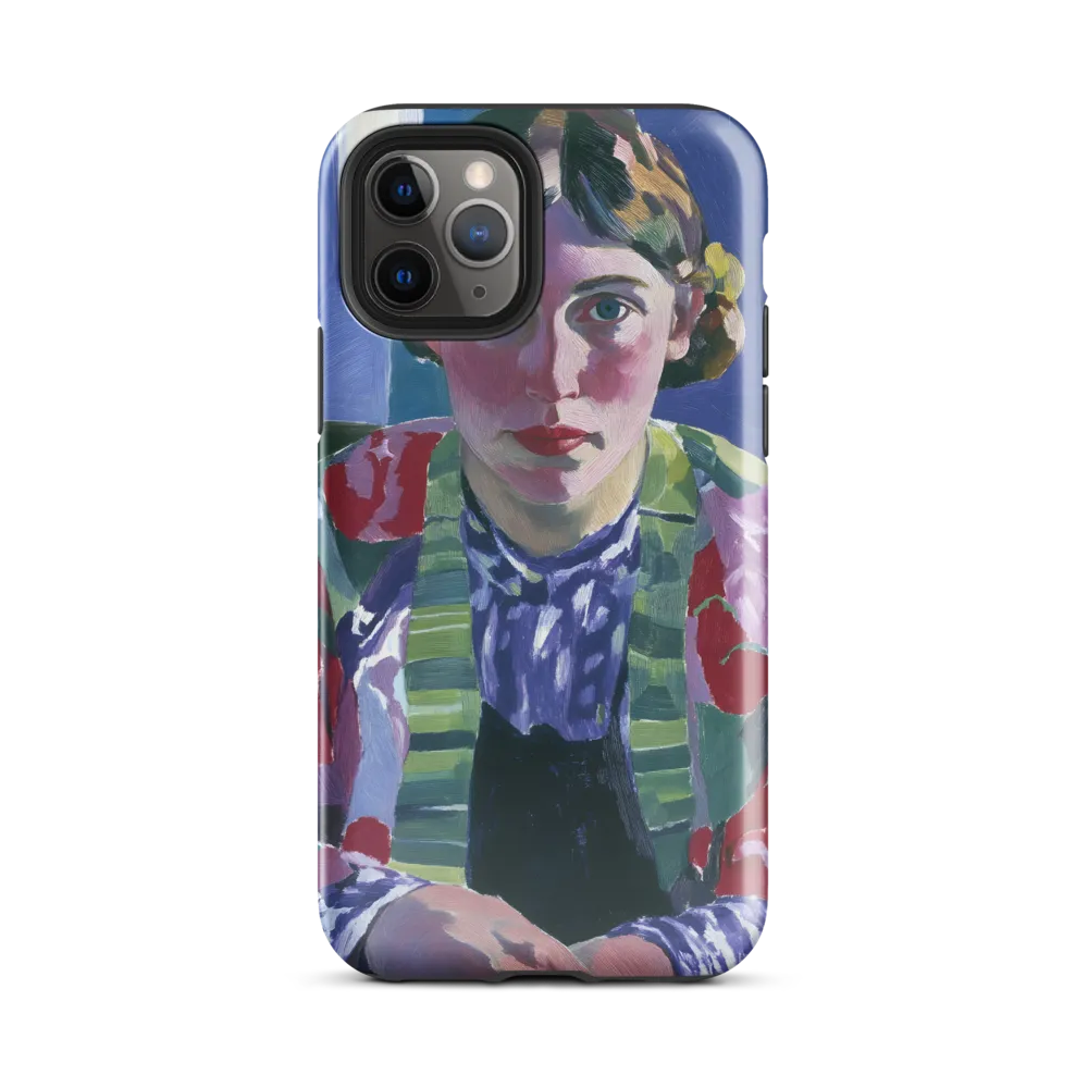 Vibrant Gaze: A Modernist Portrait