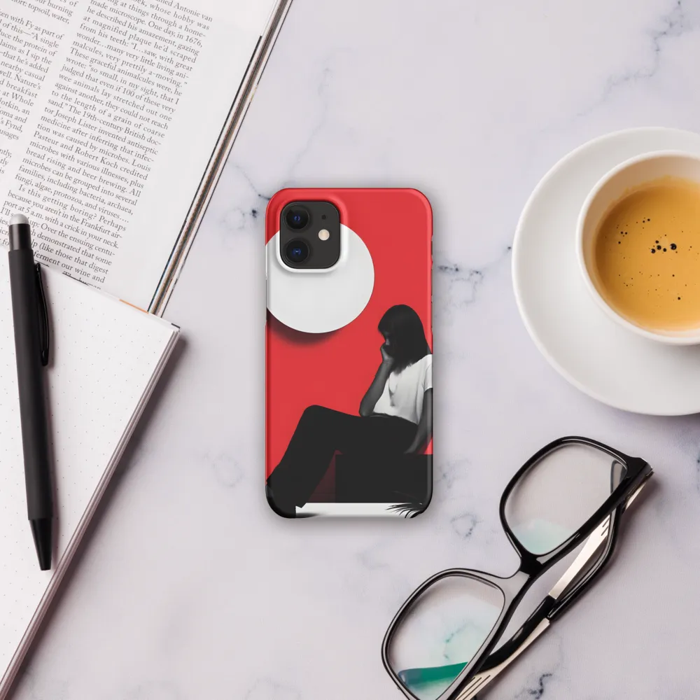 Contemplation in Red | Phone Case |  12 Mini | Snap Case | Matte