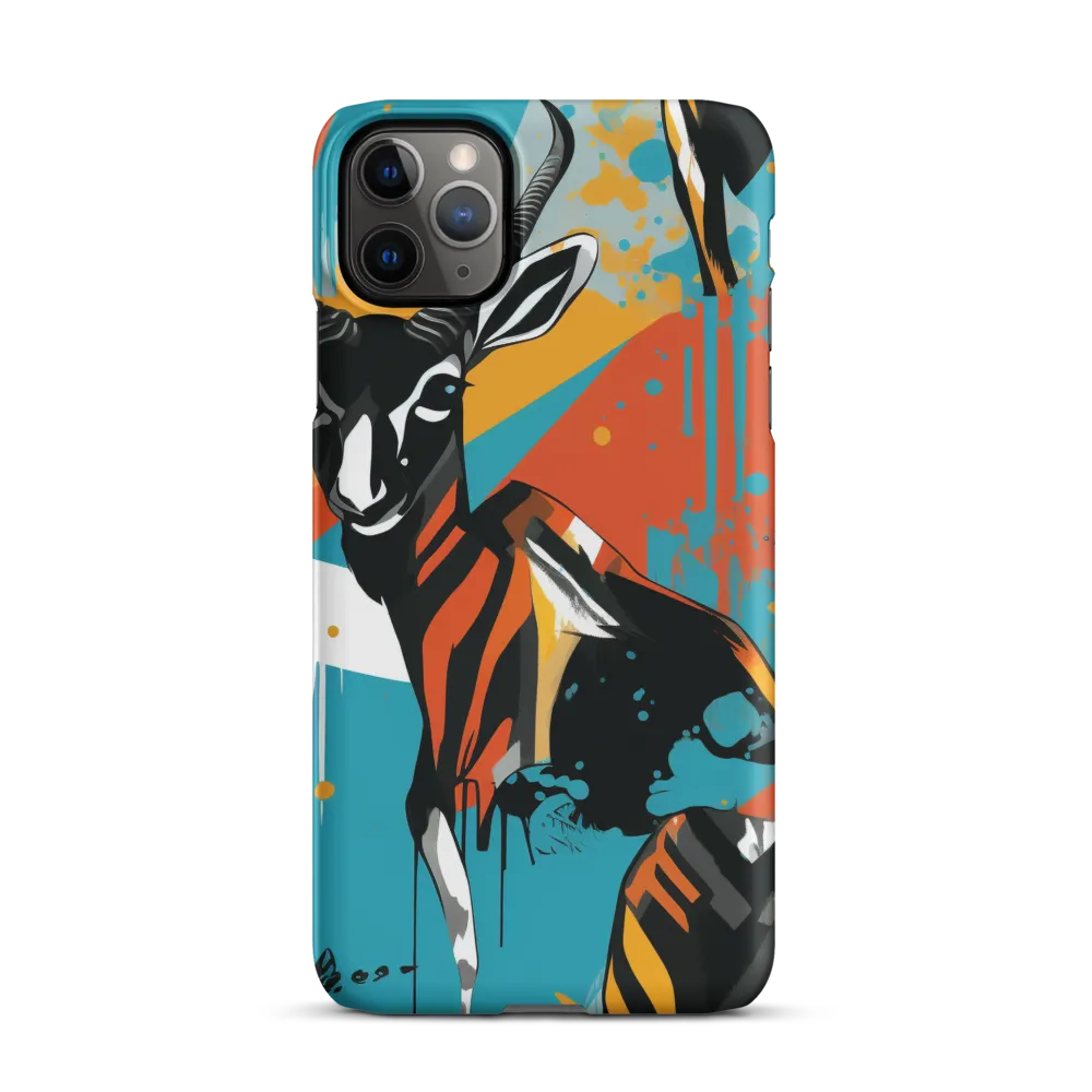 Dynamic Antelope in Vivid Abstract