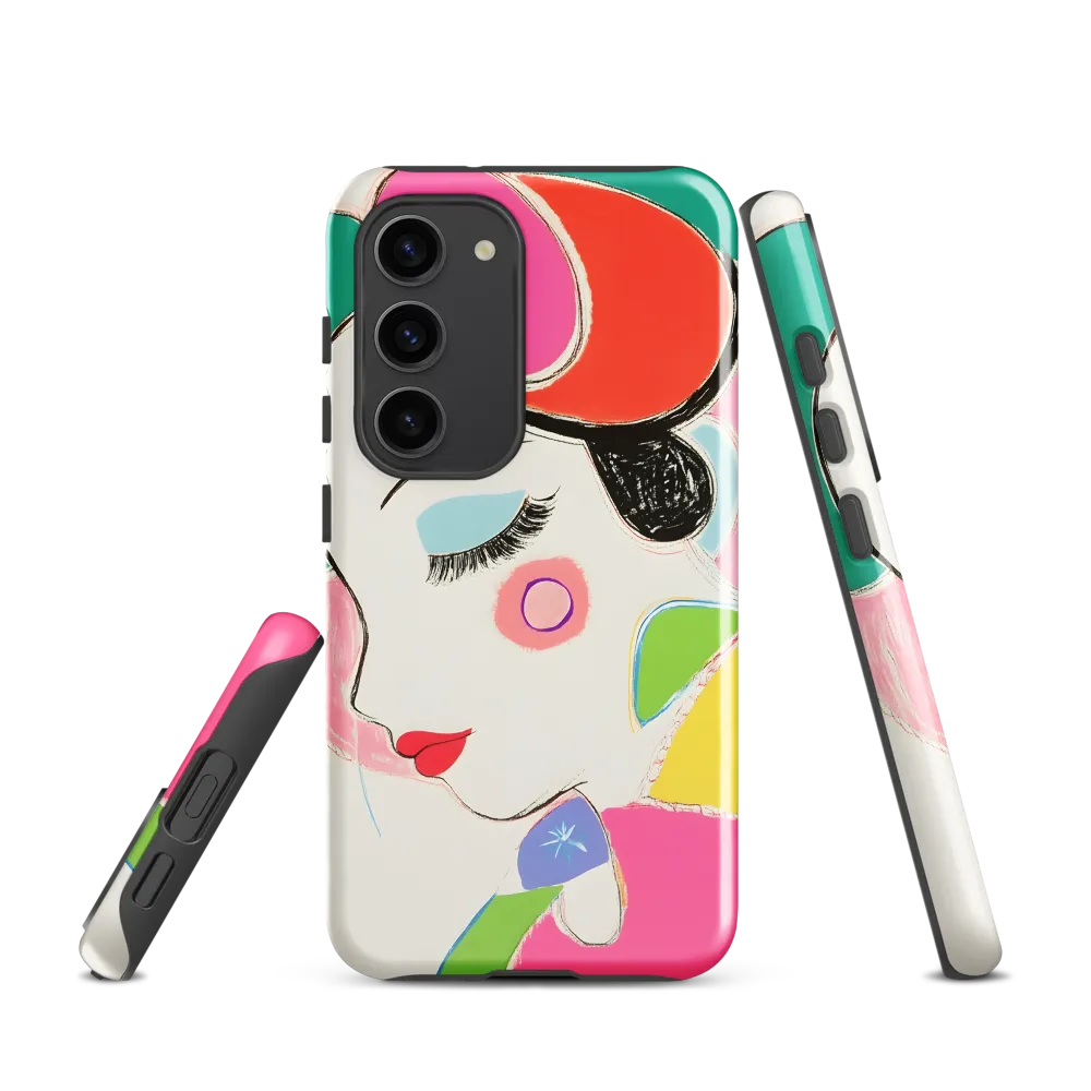 Whimsical Portrait in Colorful Abstraction