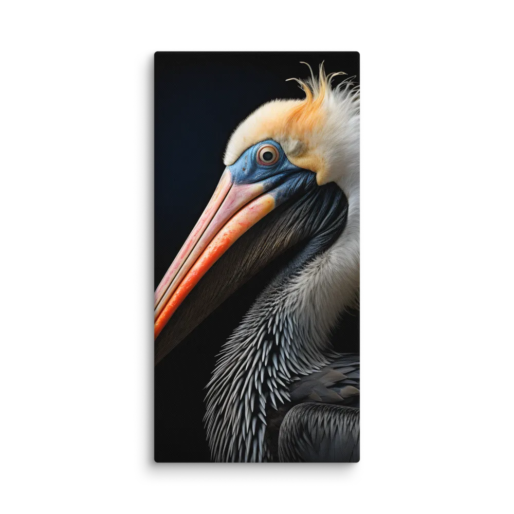 Majestic Portrait of a Pelican | Canvas | 20″×40″
