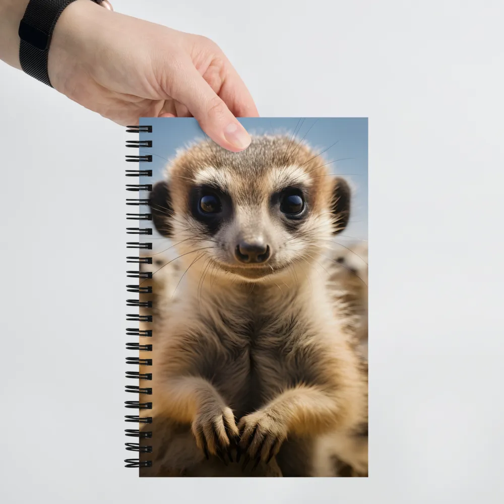 Curious Stance: The Meerkat's Gaze | Spiral Notebook