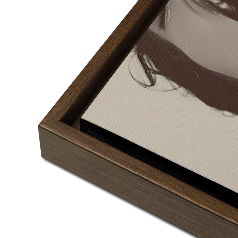 Echoes of Emotion | Canvas with Brown Frame | 18″×24″