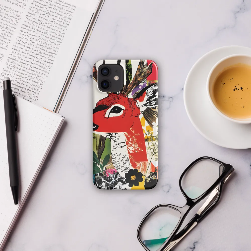 Vibrant Harmony: The Deer in Nature | Phone Case |  12 | Snap Case | Glossy