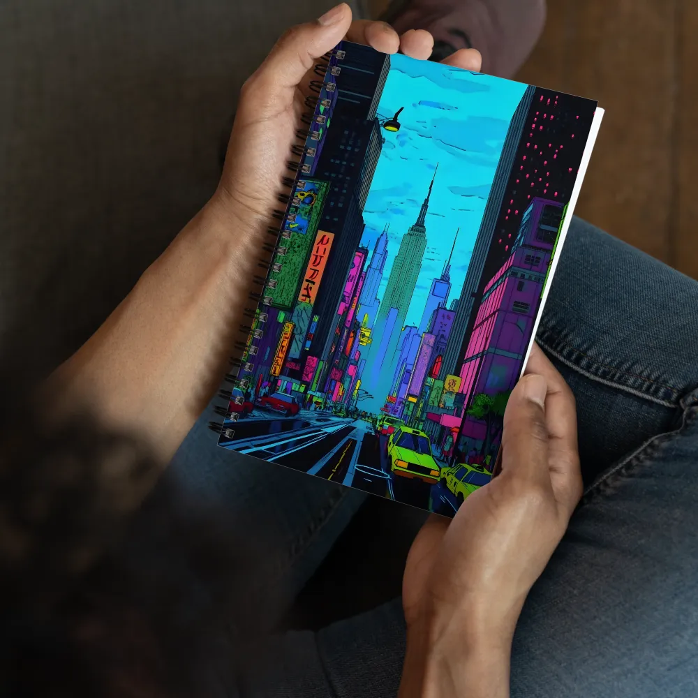 Neon Dreams of the City | Spiral Notebook