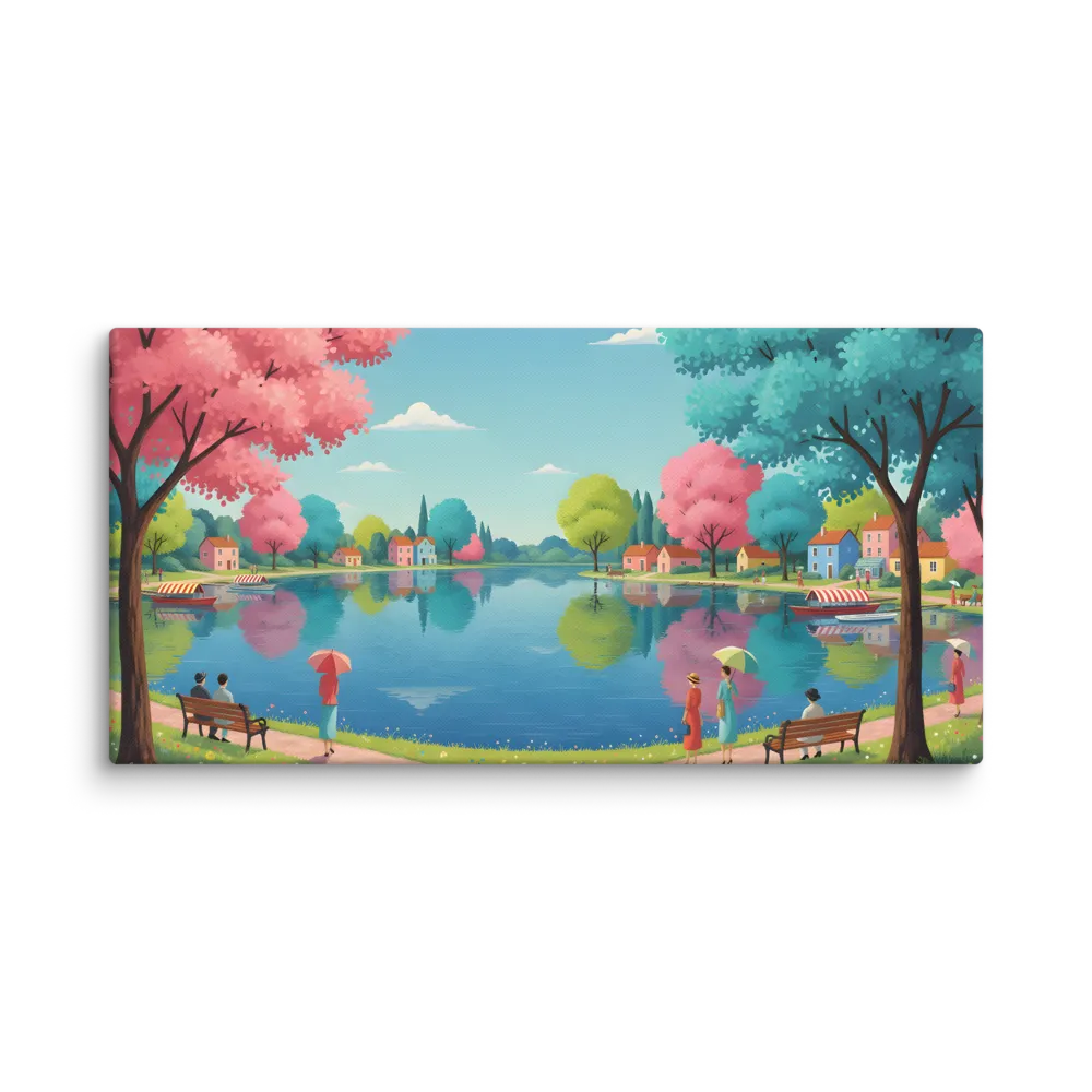 Blossom Lake 
 Canvas | 16″x 32″