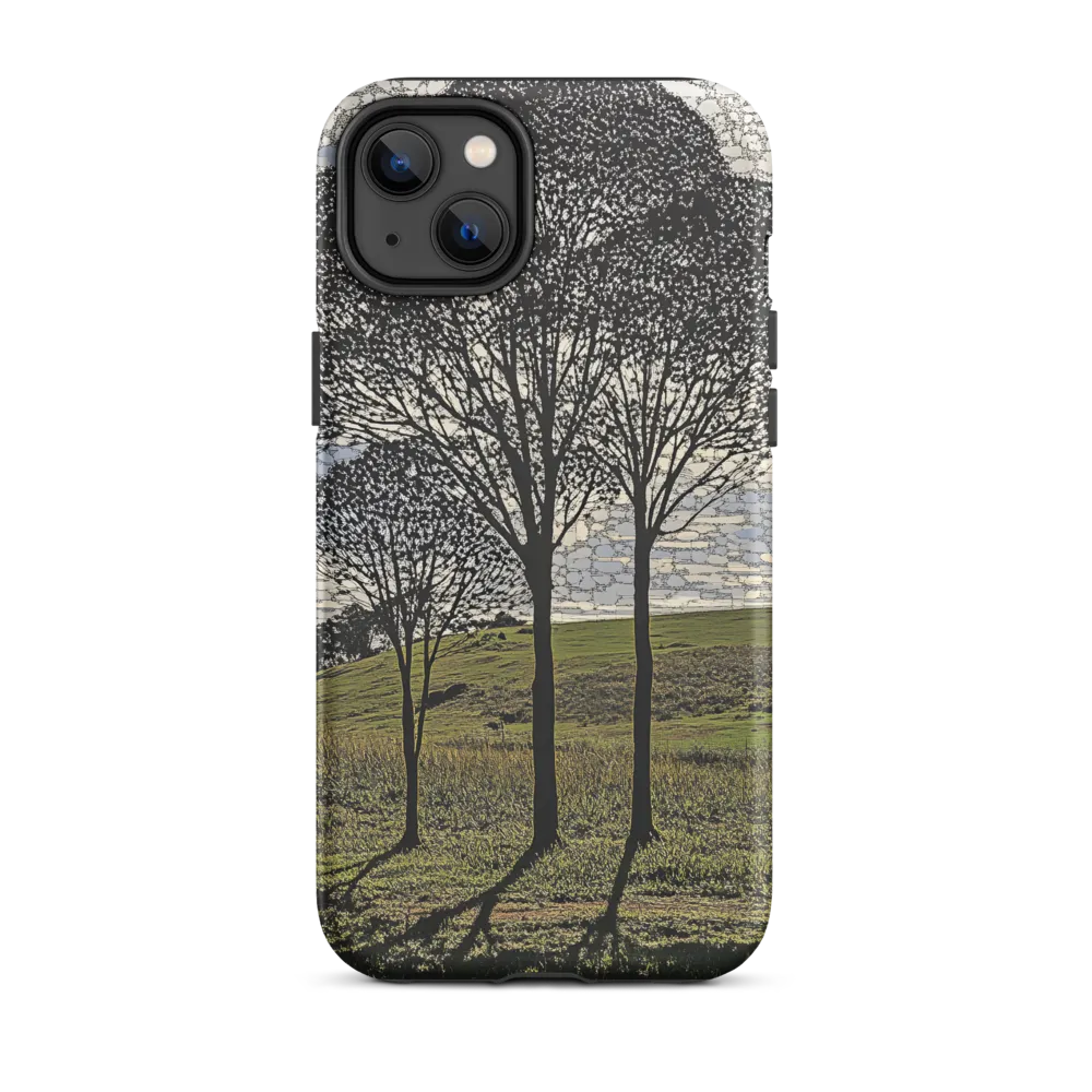 Tranquil Shadows: A Silhouette of Nature