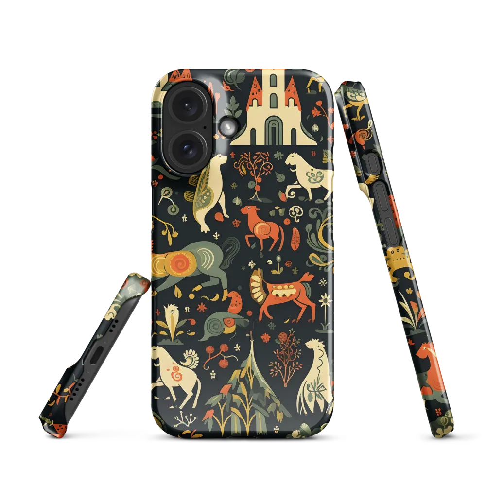 Whimsical Forest: A Folk Art Journey | Phone Case |  16 | Snap Case | Glossy