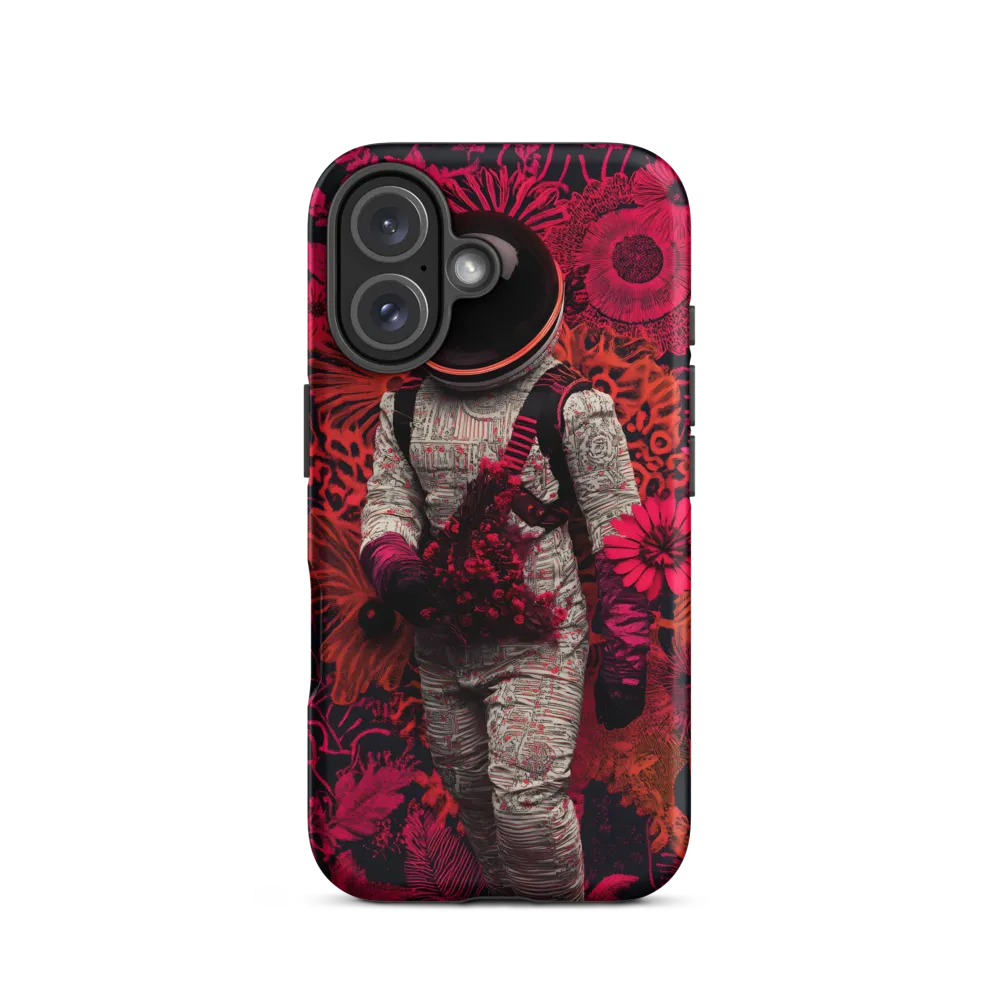 Cosmic Blooms: A Journey Through Space and Nature | Phone Case