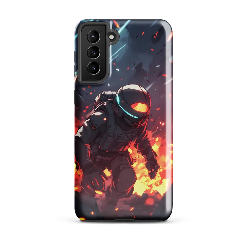 Astronaut Amidst Chaos
