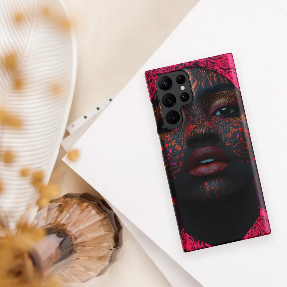 Neon Adornments: A Portrait of Cultural Expression