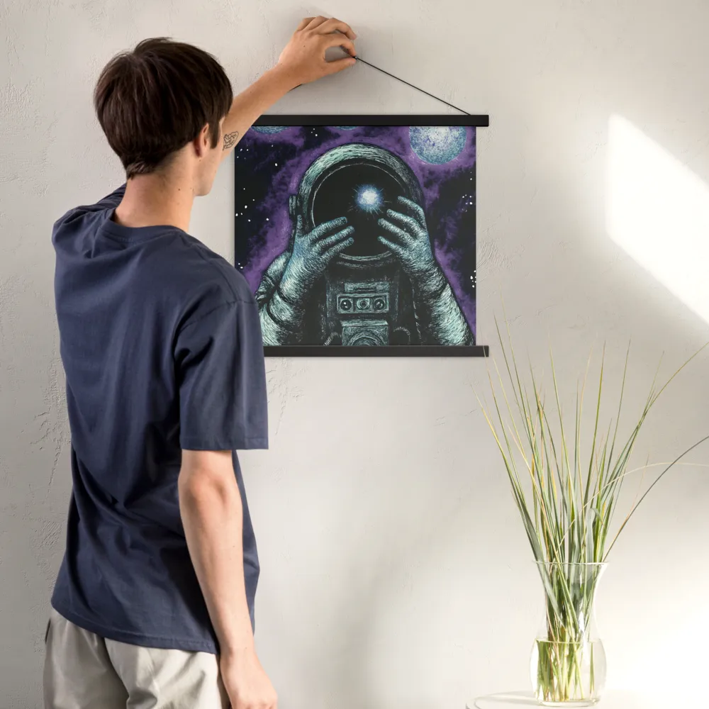Beyond the Stars | Poster With Black Wood Hanger | 18″×18″