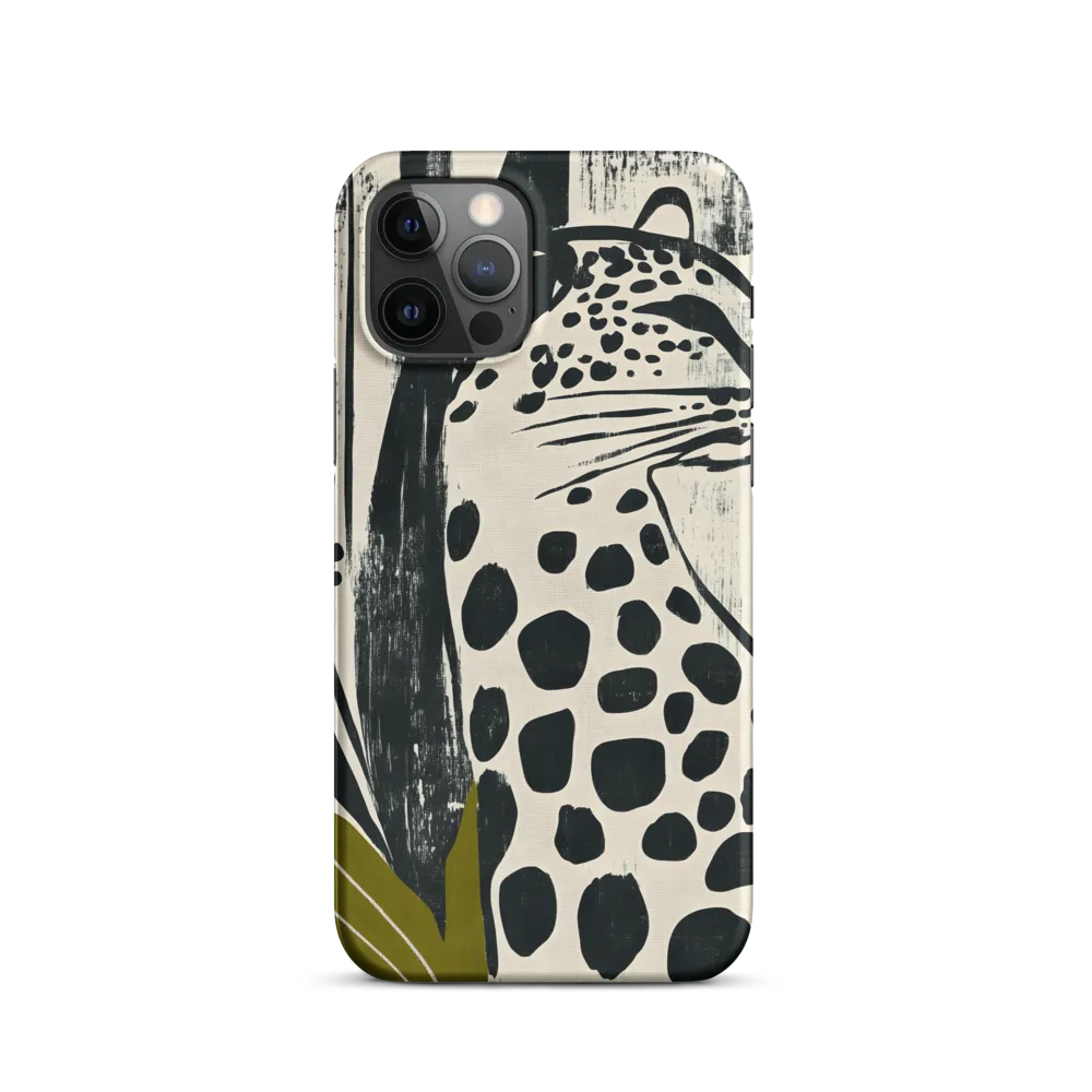 Leopard in Silhouette: A Modern Appeal | Phone Case |  12 Pro | Snap Case | Matte