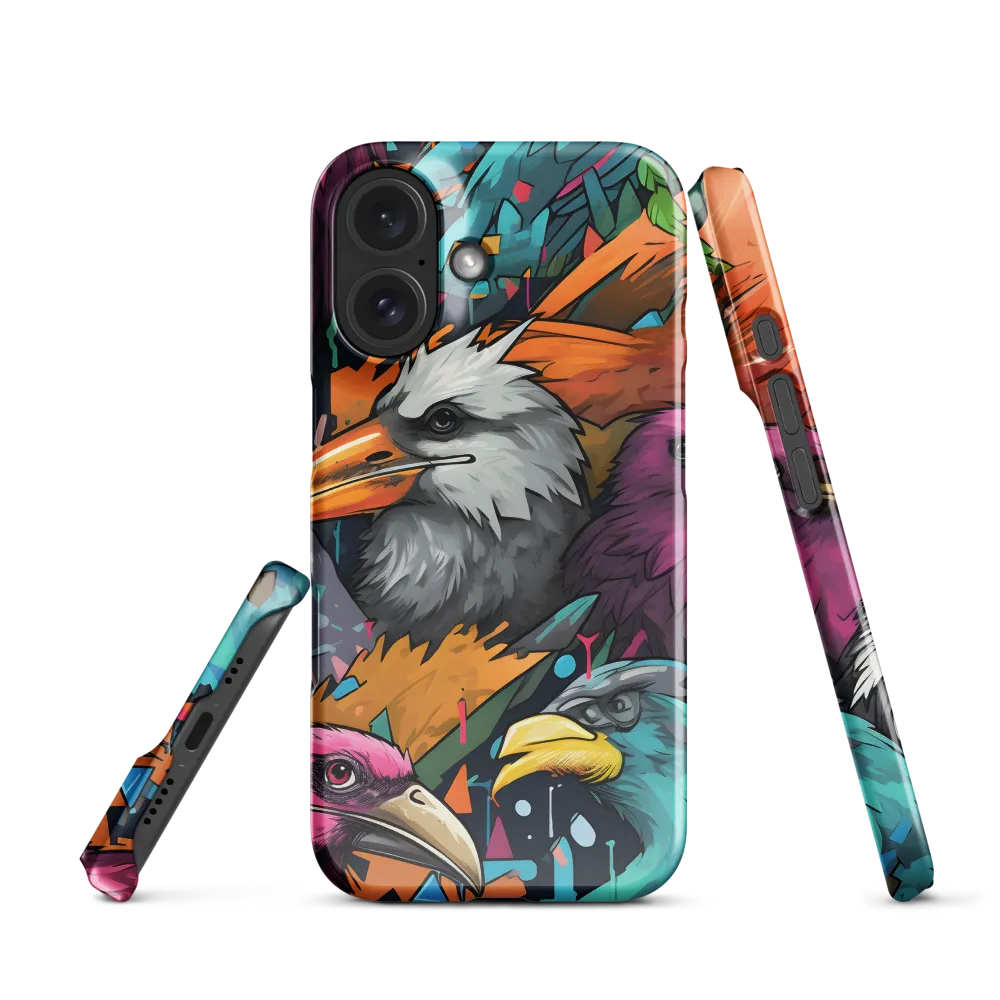 Avian Vortex: A Celebration of Color and Form | Phone Case |  16 | Snap Case | Glossy