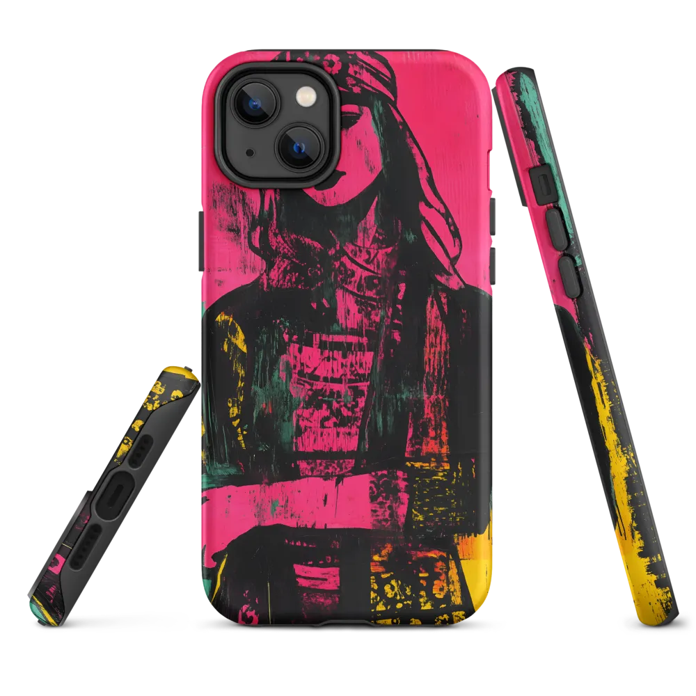Magenta Screenprint: Woman in a Cap