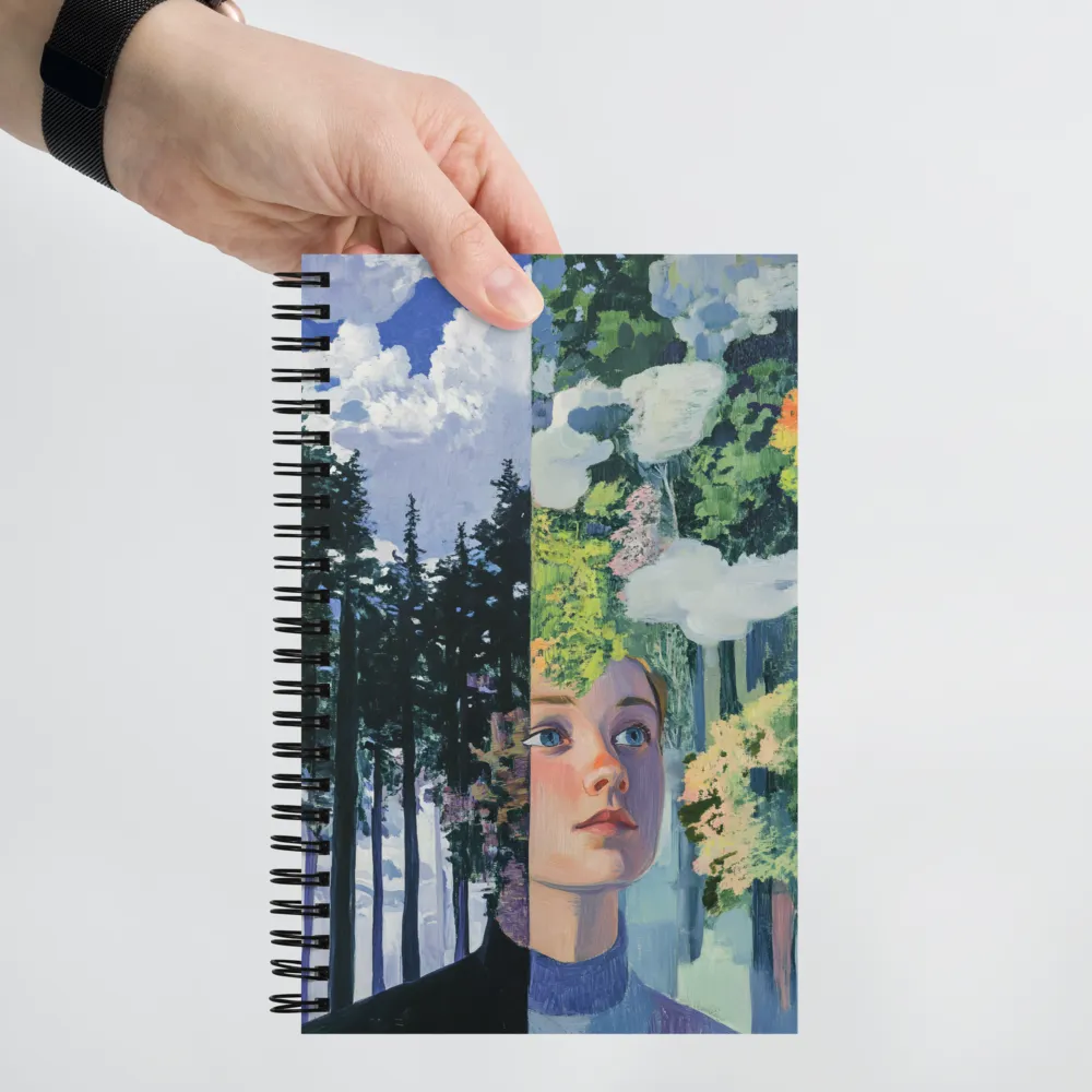 Harmony of Nature and Self | Spiral Notebook