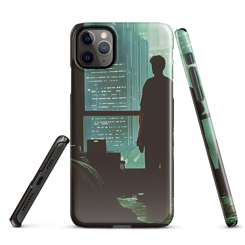 Silent Contemplation in a Futuristic Dystopia | Phone Case |  11 Pro Max | Snap Case | Glossy