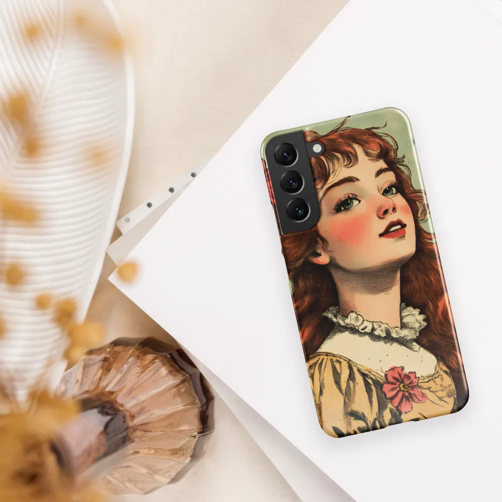 Whimsical Portrait of a Flower-Adorned Girl