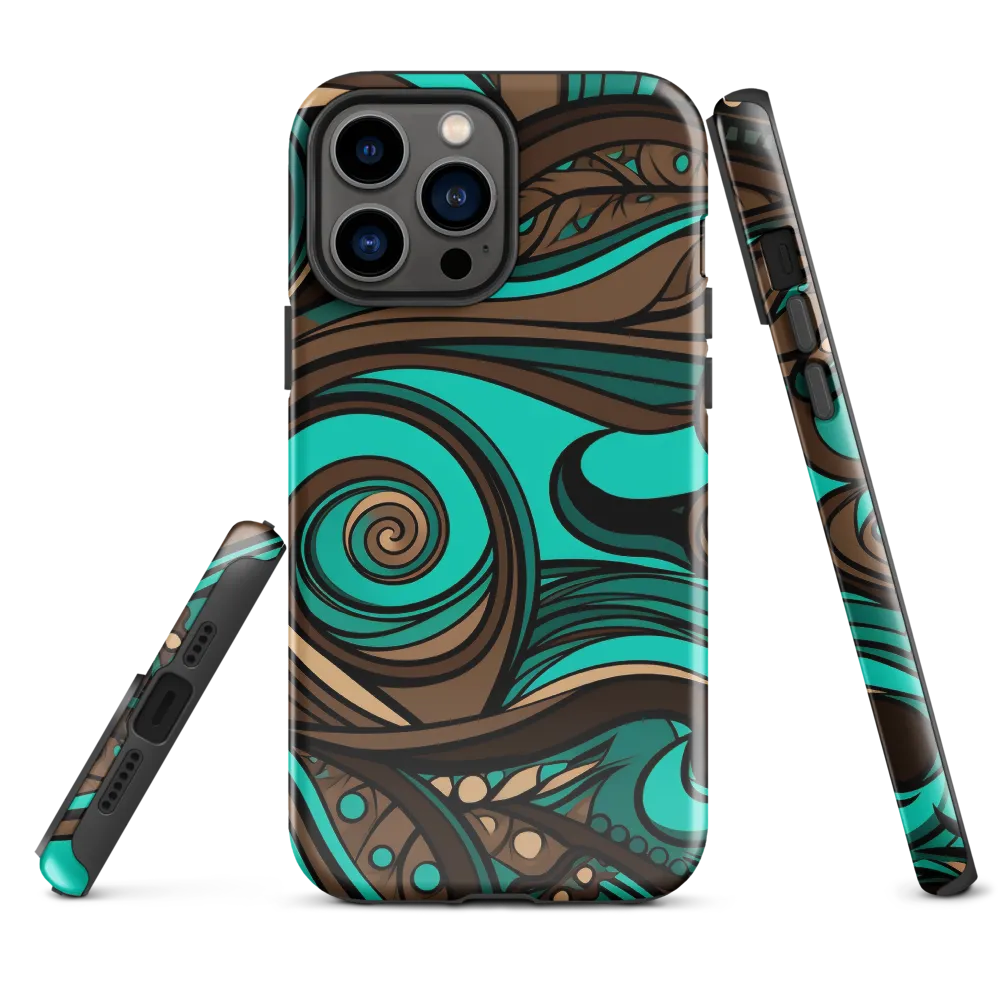 Fluctuating Currents | Phone Case |  13 Pro Max | Tough Case | Glossy