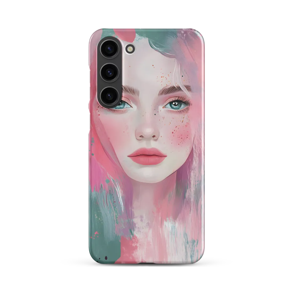 Dreamy Serenity: A Contemporary Portrait | Phone Case |  S23 Plus | Snap Case | Matte