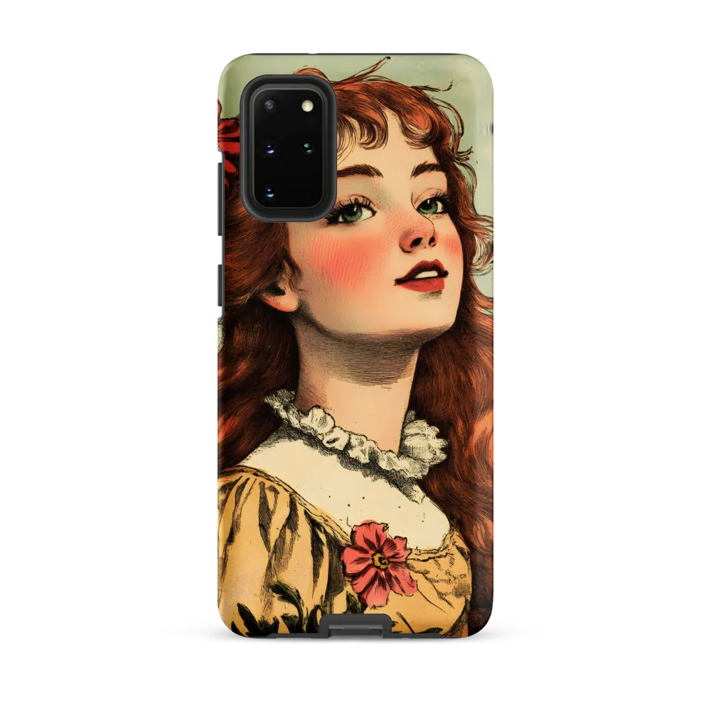 Whimsical Portrait of a Flower-Adorned Girl