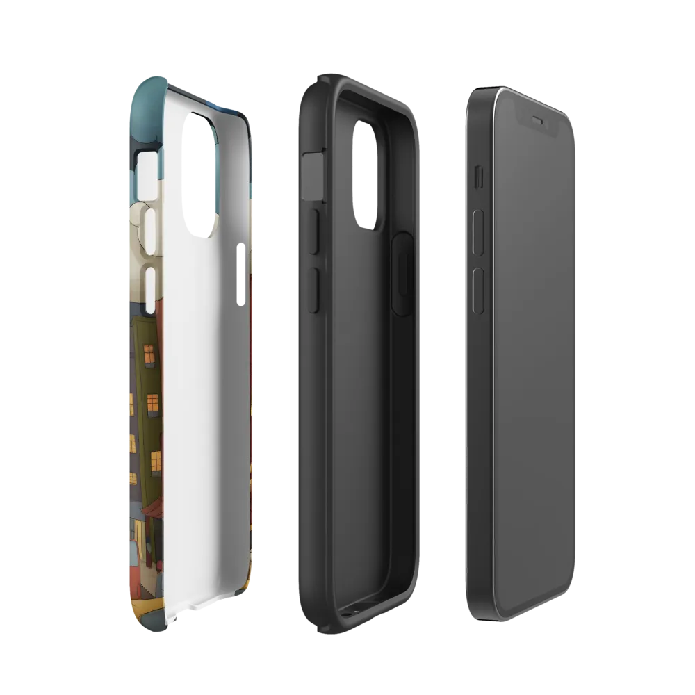 Urban Symphony: A City Awakens at Dusk | Phone Case |  12 mini | Tough Case | Matte