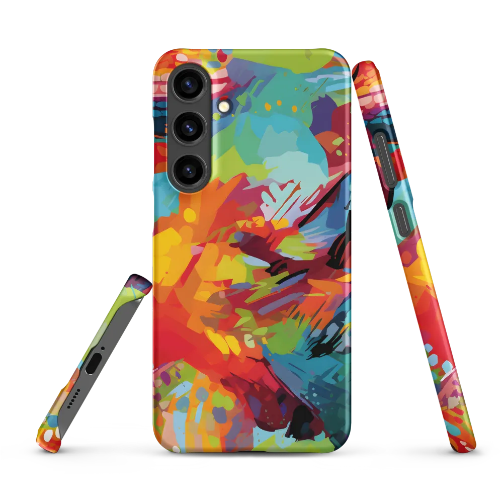 Colorful Lizard: An Abstract Adventure | Phone Case |  S24 Plus | Snap Case | Matte