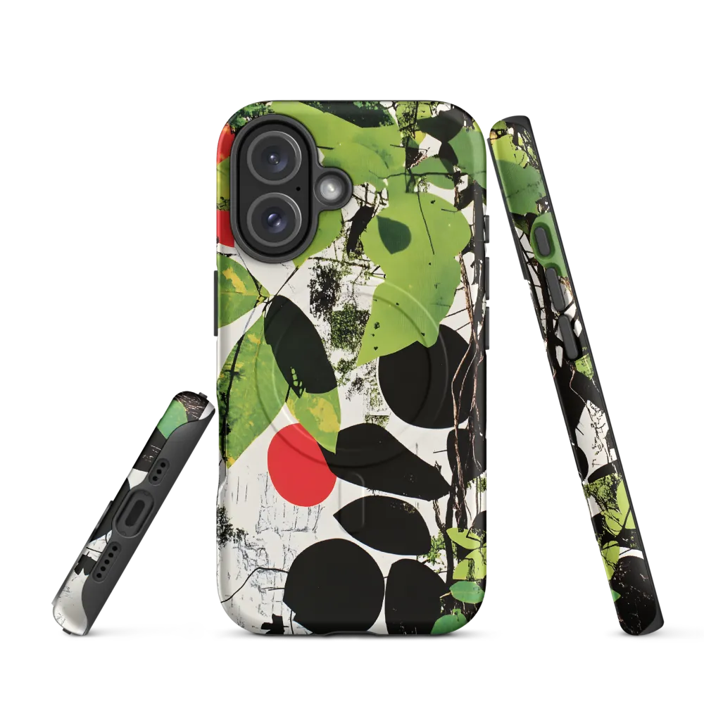 Nature's Geometry: A Contemporary Collage | Phone Case |  16 | MagSafe® Tough Case | Matte
