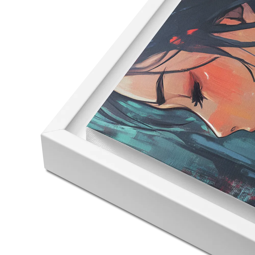 Whispers of Melancholy | Canvas with White Frame | 12″×16″