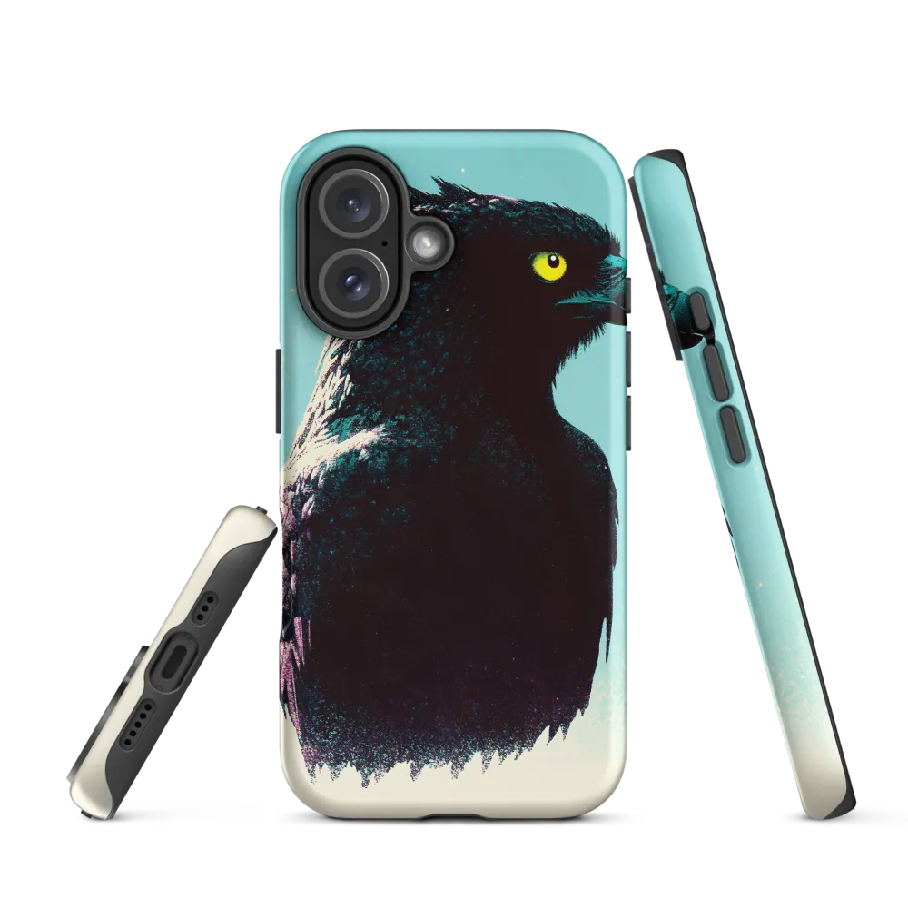 Eagle in Shadows: A Digital Odyssey | Phone Case