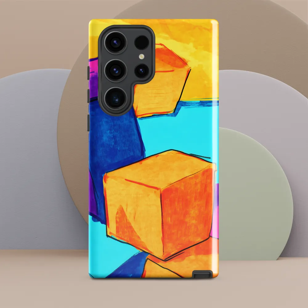Playful Cubes in Vibrant Harmony