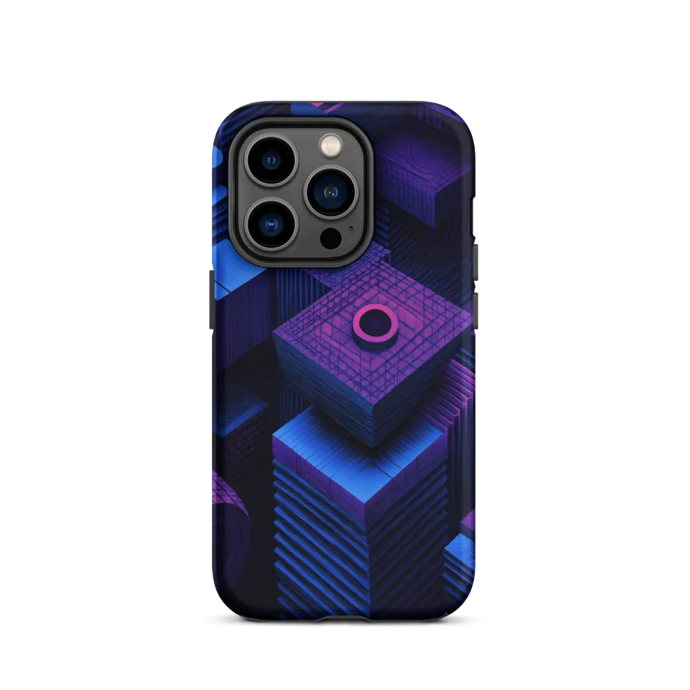 Geometric Dreams in Blue and Purple