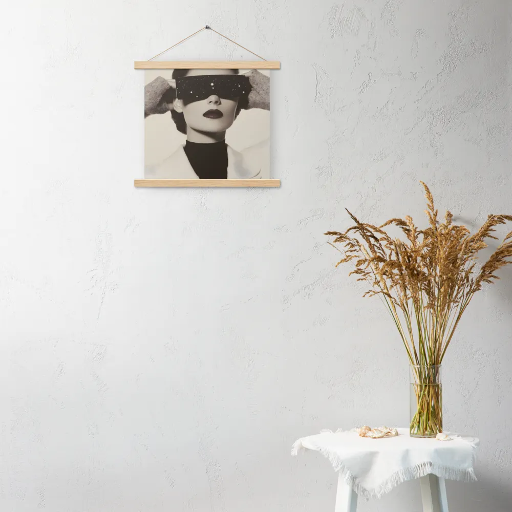 Celestial Elegance | Poster With Oak Wood Hanger | 14″×14″