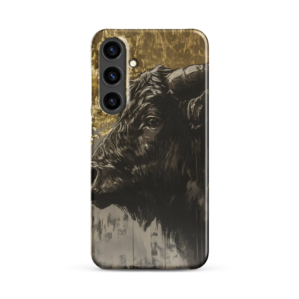 Majestic Bull Against the Golden Horizon