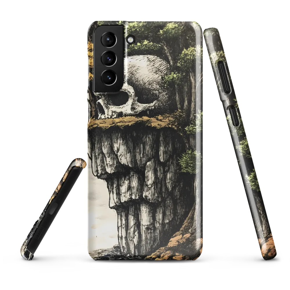 The Whispering Skull: A Surreal Encounter with Nature | Phone Case |  S21 Plus | Snap Case | Glossy