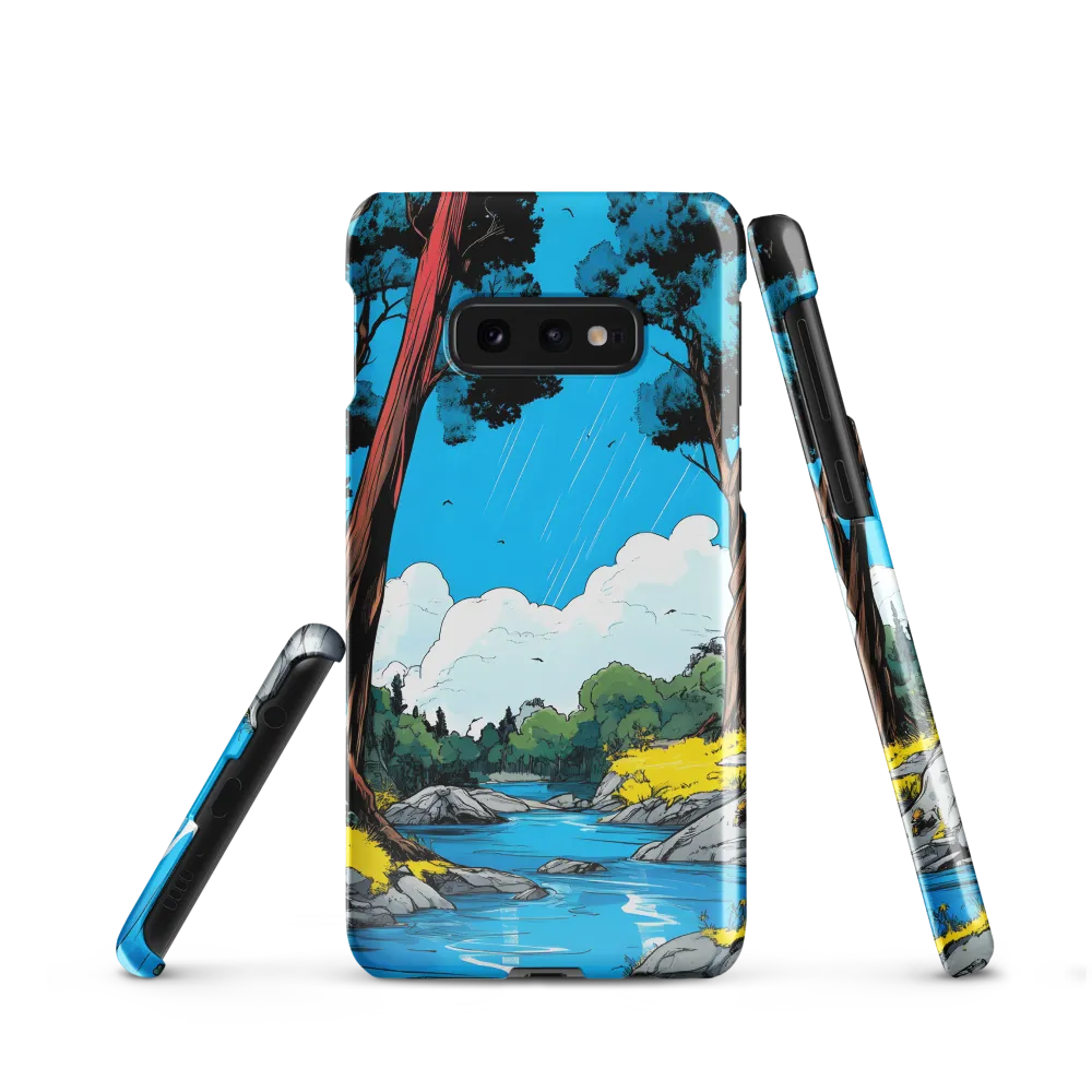 Tranquil River in a Comic Landscape
