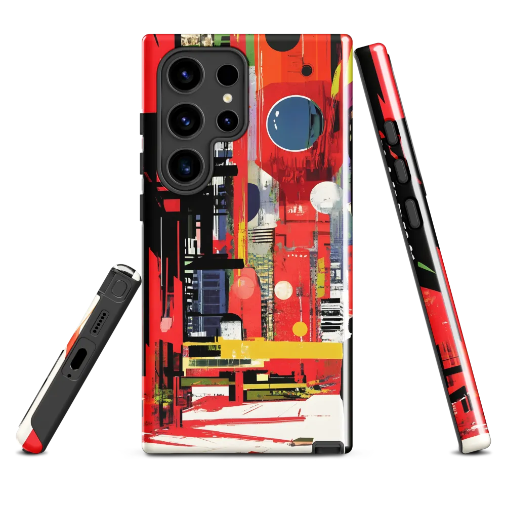 Urban Echoes: A Futuristic Reverie | Phone Case |  S24 Ultra | Tough Case | Glossy