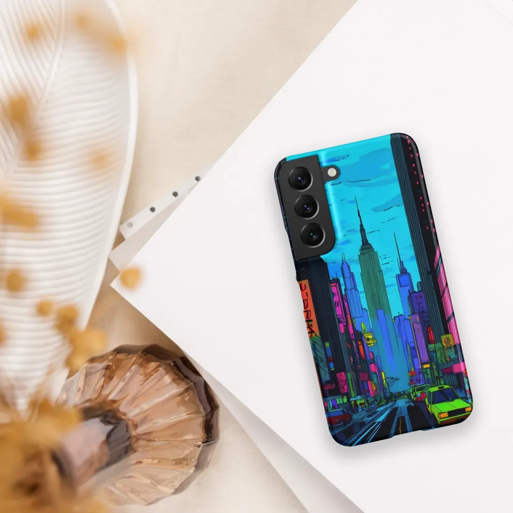 Neon Dreams of the City | Phone Case |  S22 | Snap Case | Matte