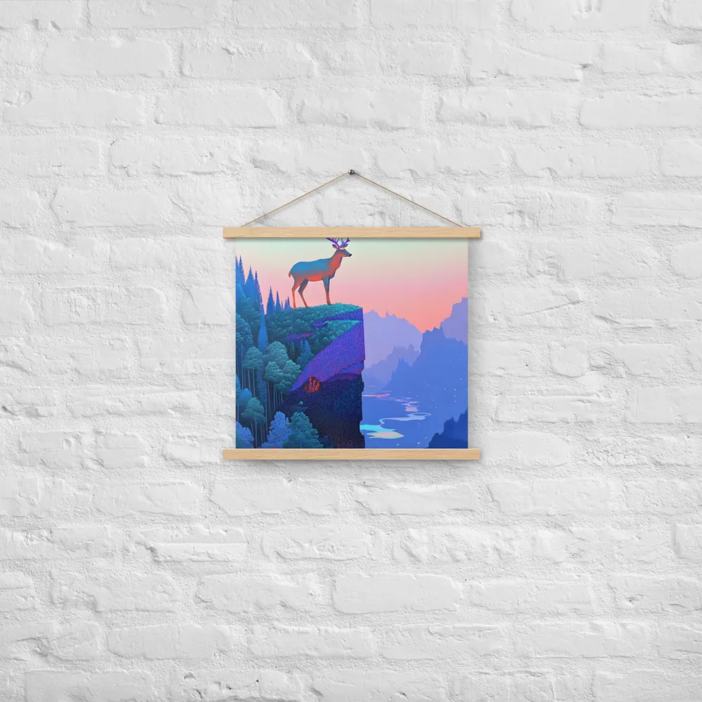 Majestic Refuge | Poster With Oak Wood Hanger | 18″×18″
