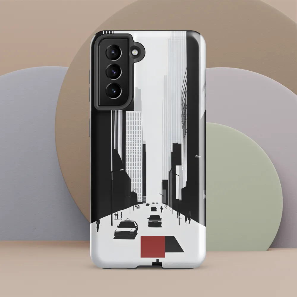 Urban Solitude: A Minimalistic Cityscape