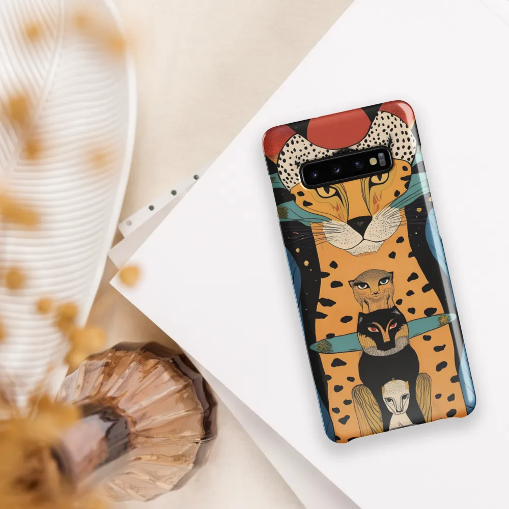 Cosmic Symphony of Felines | Phone Case |  S10 Plus | Snap Case | Glossy