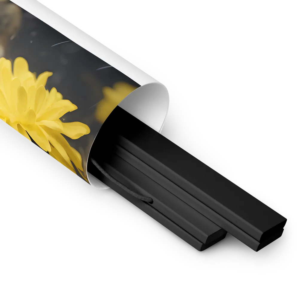 Harmony in Nature: A Goldfinch Amidst Blooms