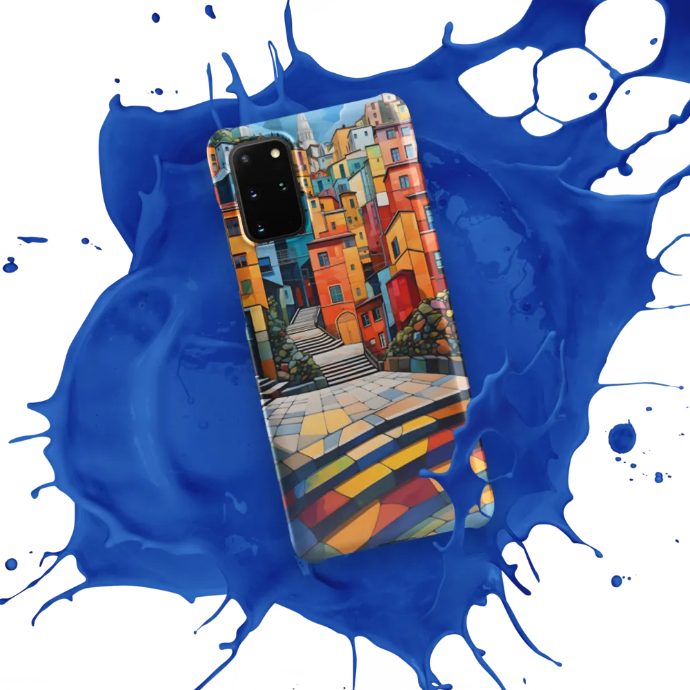 Vibrant Village: A Cubist Journey