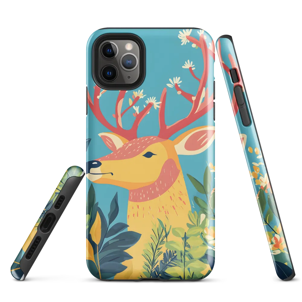 Whimsical Deer amidst Nature | Phone Case |  11 Pro Max | Tough Case | Glossy