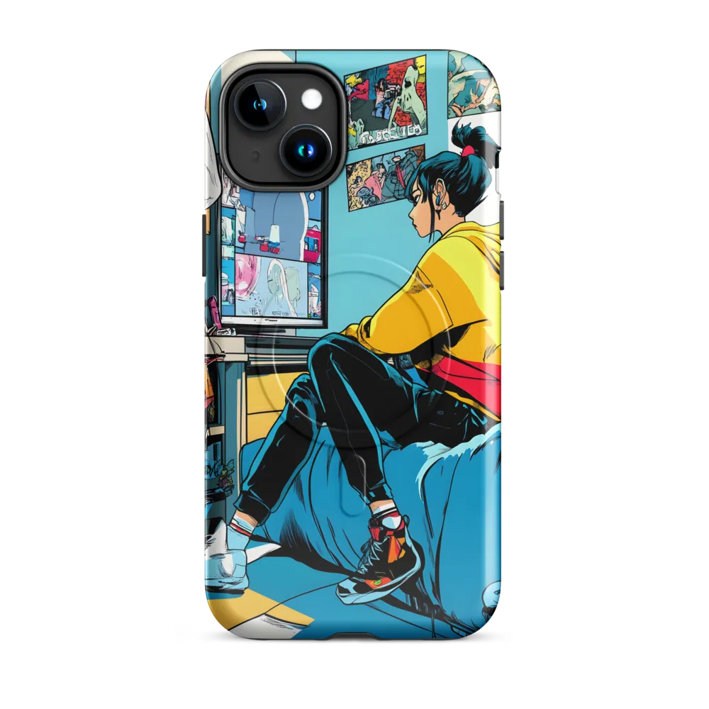 Contemplation in a Digital Space | Phone Case |  15 Plus | MagSafe® Tough Case | Glossy