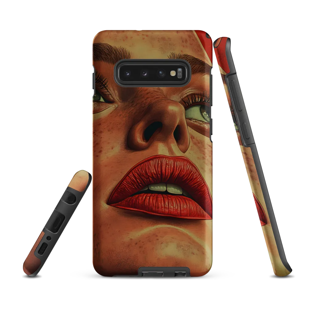 Red Intensity: A Portrait of Elegance